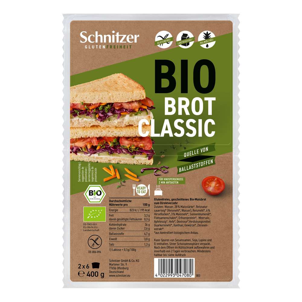 Produktabbildung Schnitzer Bio Brot, Classic