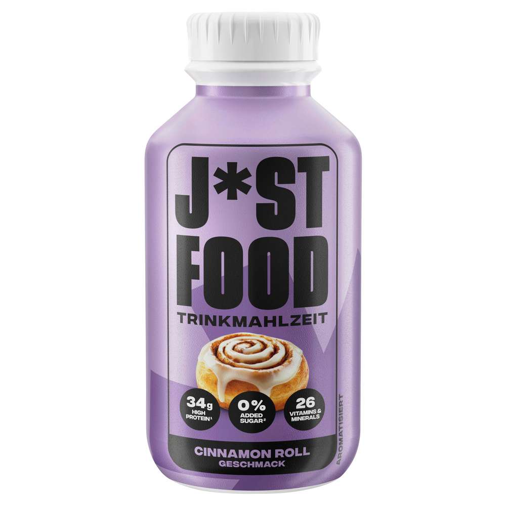 Produktabbildung Just Food Trinkmahlzeit, Zimtschnecken-Geschmack