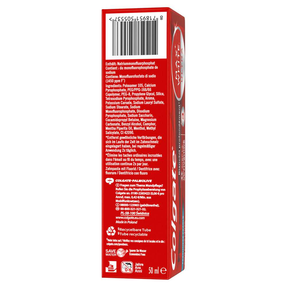 Produktabbildung Colgate Zahncreme Max White Ultra, Freshness Pearls