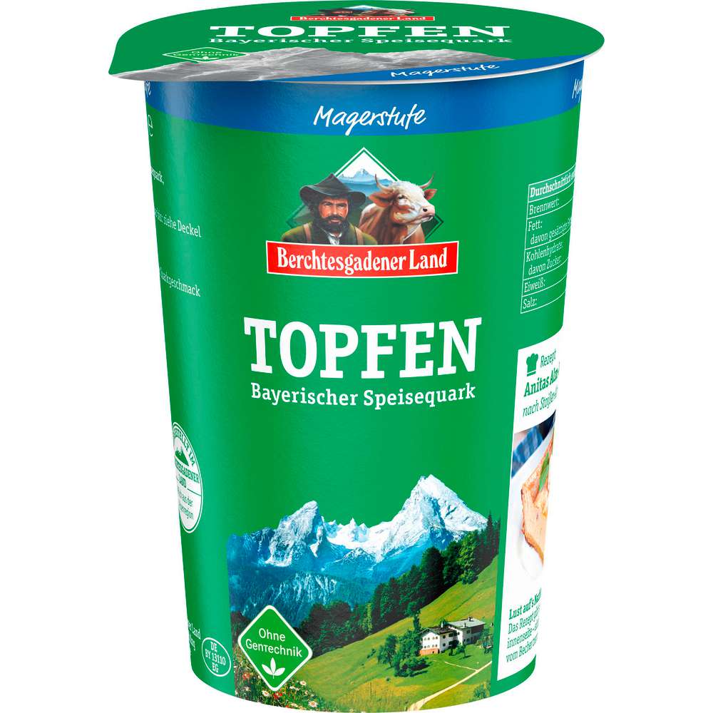 Produktabbildung Berchtesgadener Land Topfen, Bayrischer Speisequark, Magerstufe