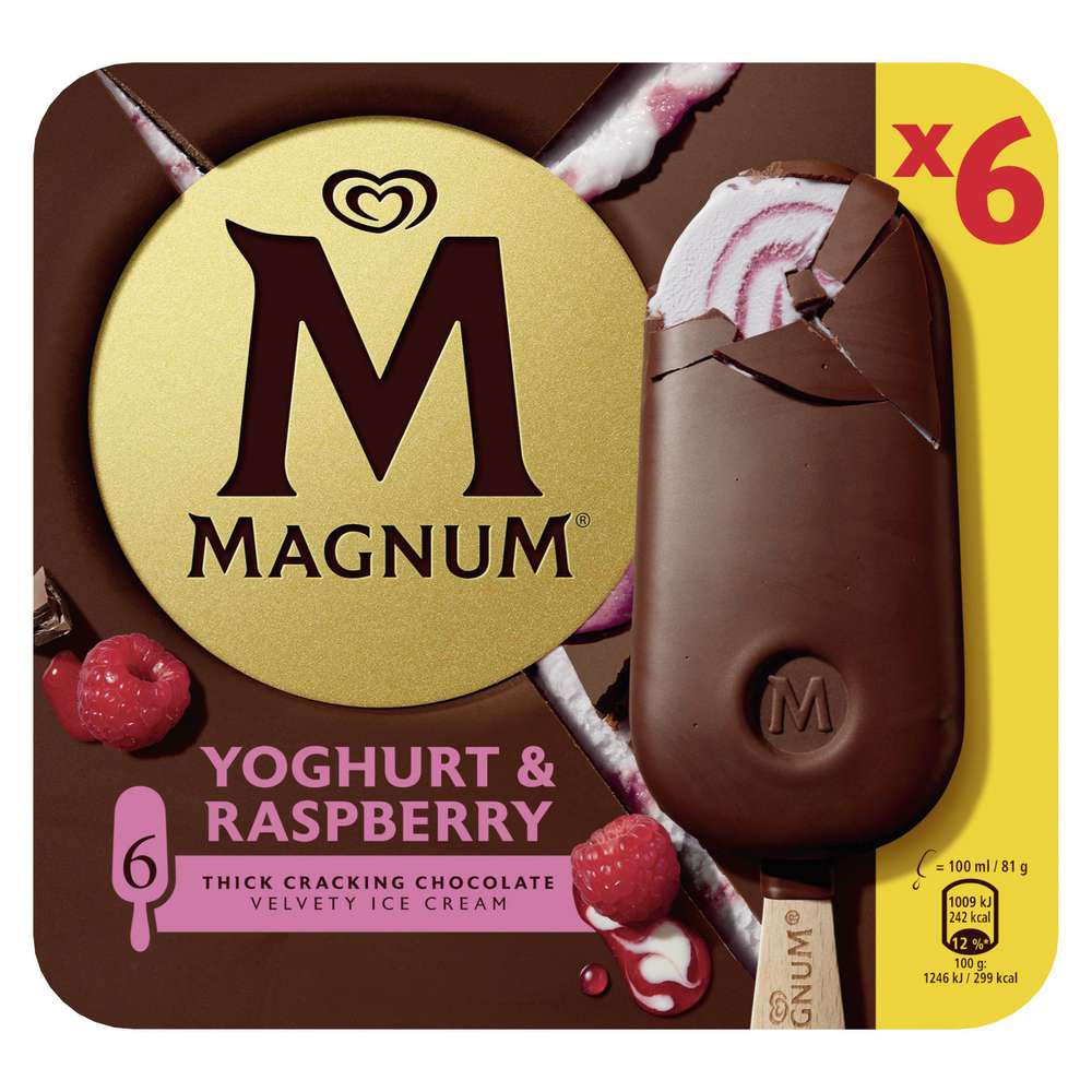 Produktabbildung Magnum Stiel-Eis, Yoghurt/Raspberry