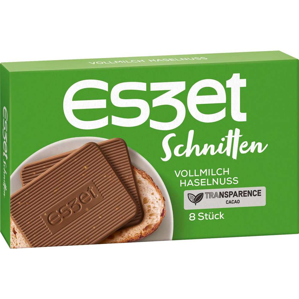 Produktabbildung Eszet Schoko-Schnitten, Vollmilch Haselnuss