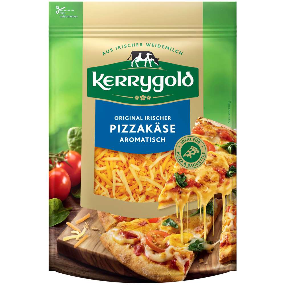 Produktabbildung Kerrygold Irischer Pizzakäse, herzhaft & zart schmelzend