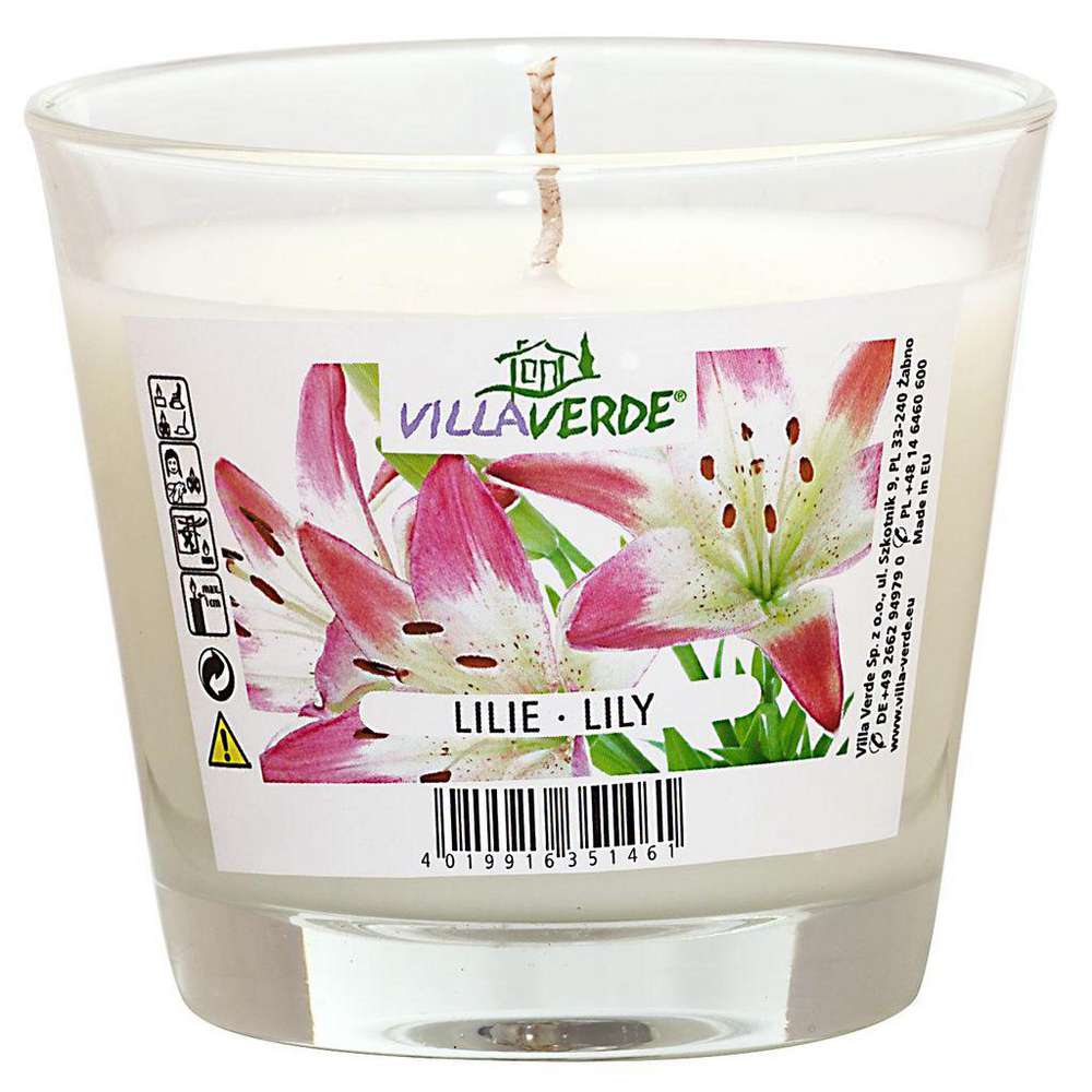 Produktabbildung Villa Verde Duftkerze im Glas, Lilie
