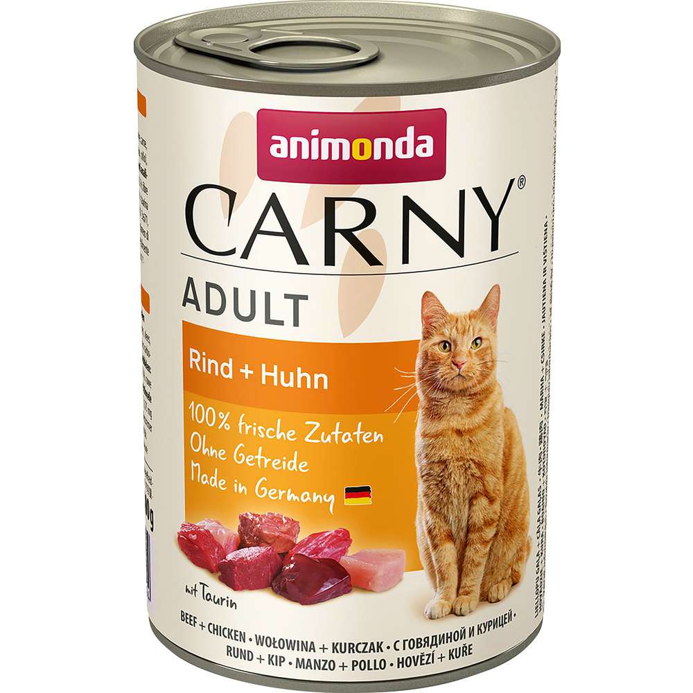 Produktabbildung animonda Katzen-Nassfutter Carny, Rind/Huhn
