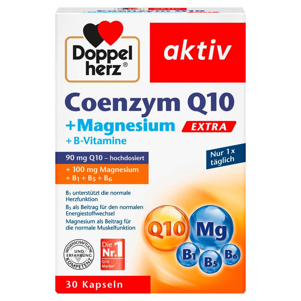 Produktabbildung Doppelherz Coenzym Q10  + Magnesium + B-Vitamine Kapseln