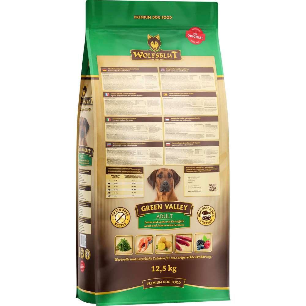 Produktabbildung Wolfsblut Hunde-Trockenfutter, Green Valley Lamm/Fisch