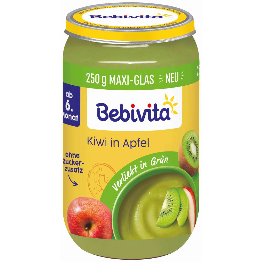 Produktabbildung Bebivita Babynahrung Früchte, Kiwi/Apfel