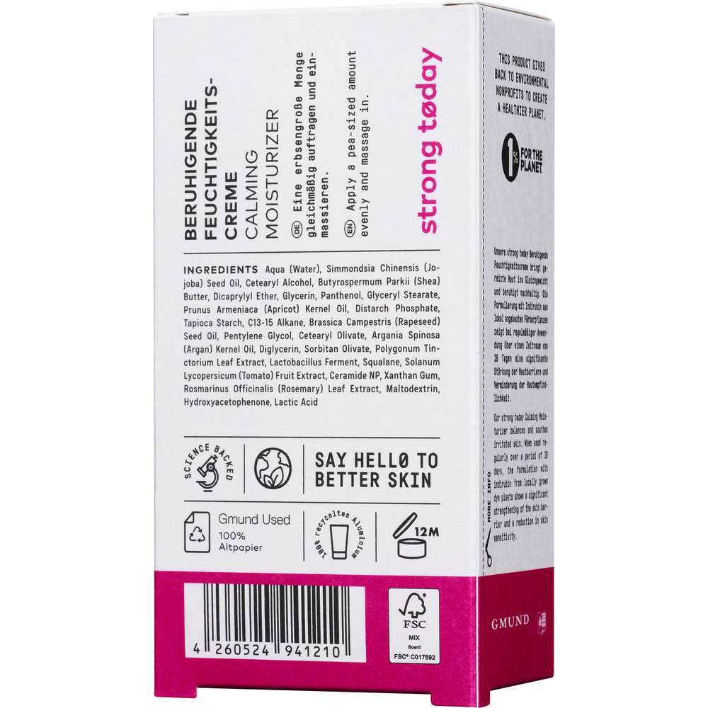 Produktabbildung No Cosmetics Beruhigende Feuchtigkeitscreme strong tøday