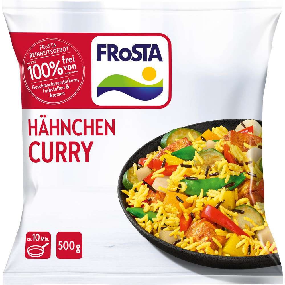 Produktabbildung Frosta Hähnchen Curry, tiefgekühlt