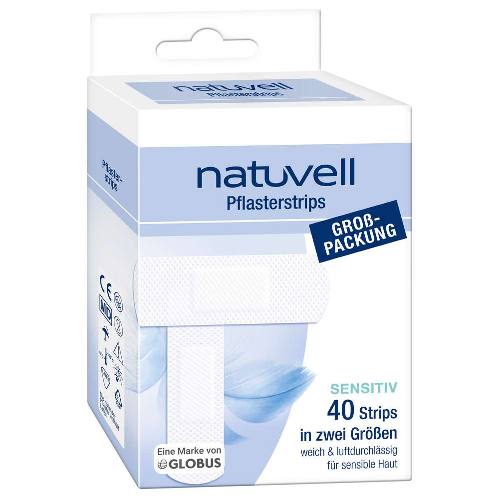 Produktabbildung natuvell Pflasterstrips Classic, Sensitiv