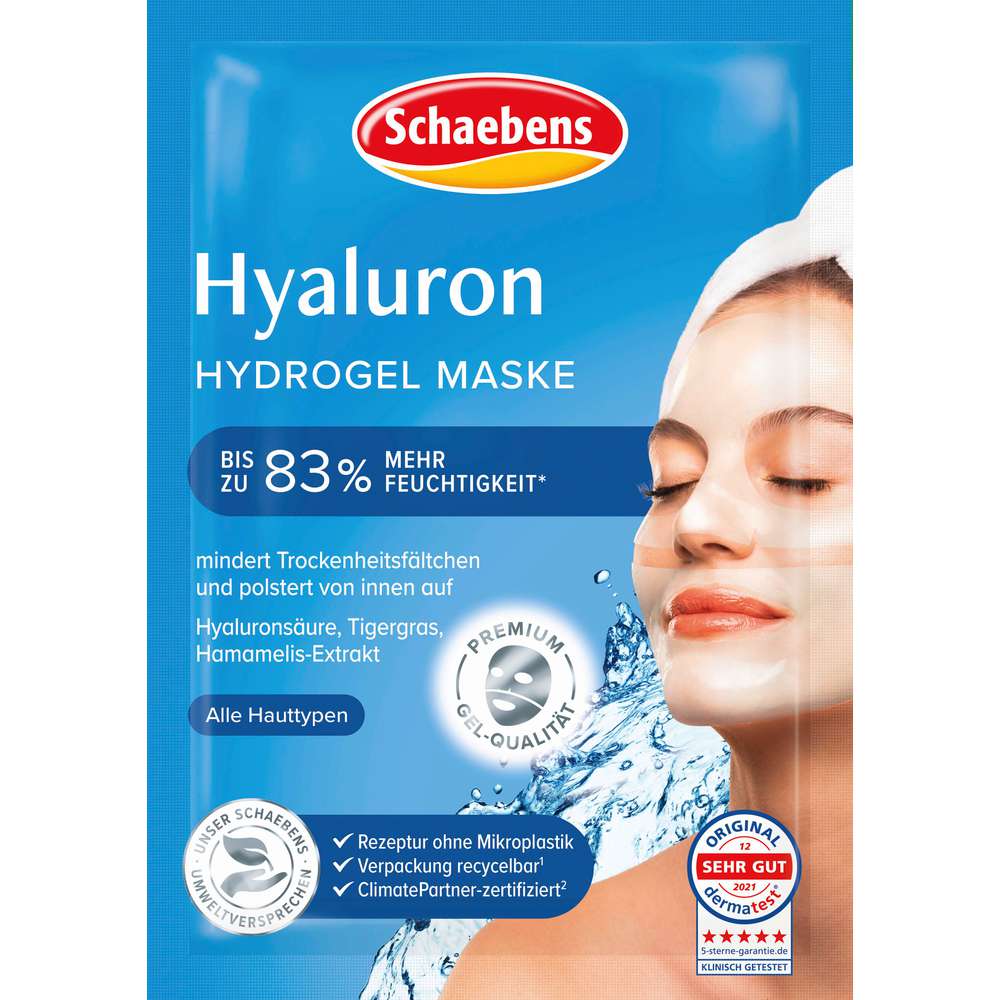 Produktabbildung Schaebens Hyaluron Hydrogel Maske