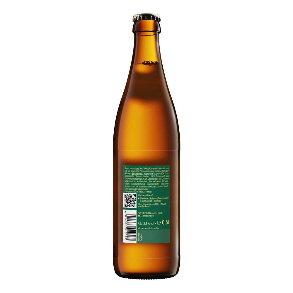 Produktabbildung Oettinger Radler naturtrüb 2,5%
