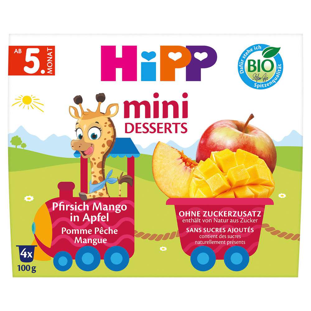 Produktabbildung Hipp Babynahrung Frucht Pause, Pfirsich/Apfel