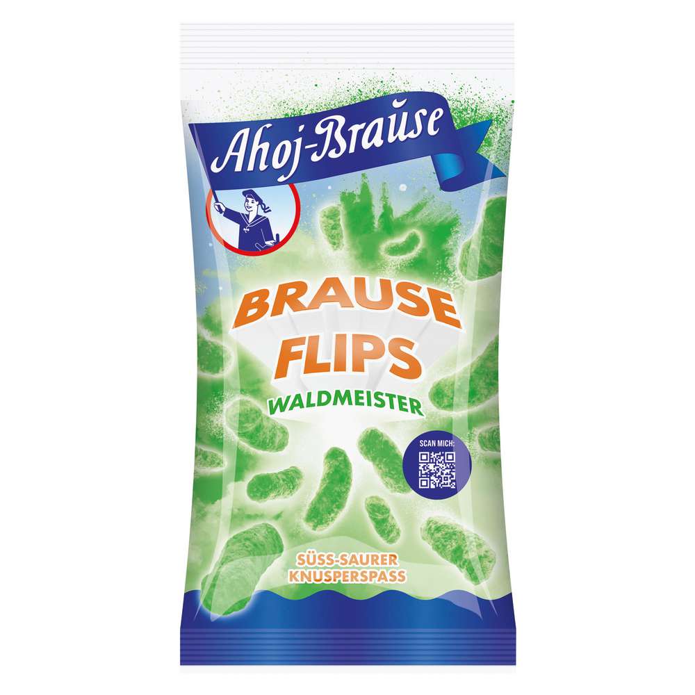 Produktabbildung Ahoj-Brause Brause Flips, Waldmeister