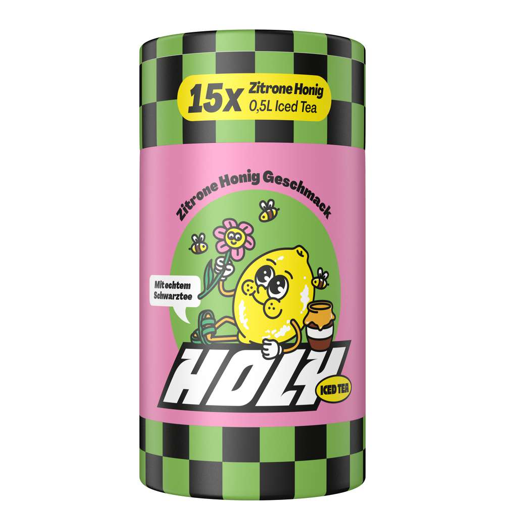 Produktabbildung HOLY Energy Pulver 15er Dose, Zitrone & Honig
