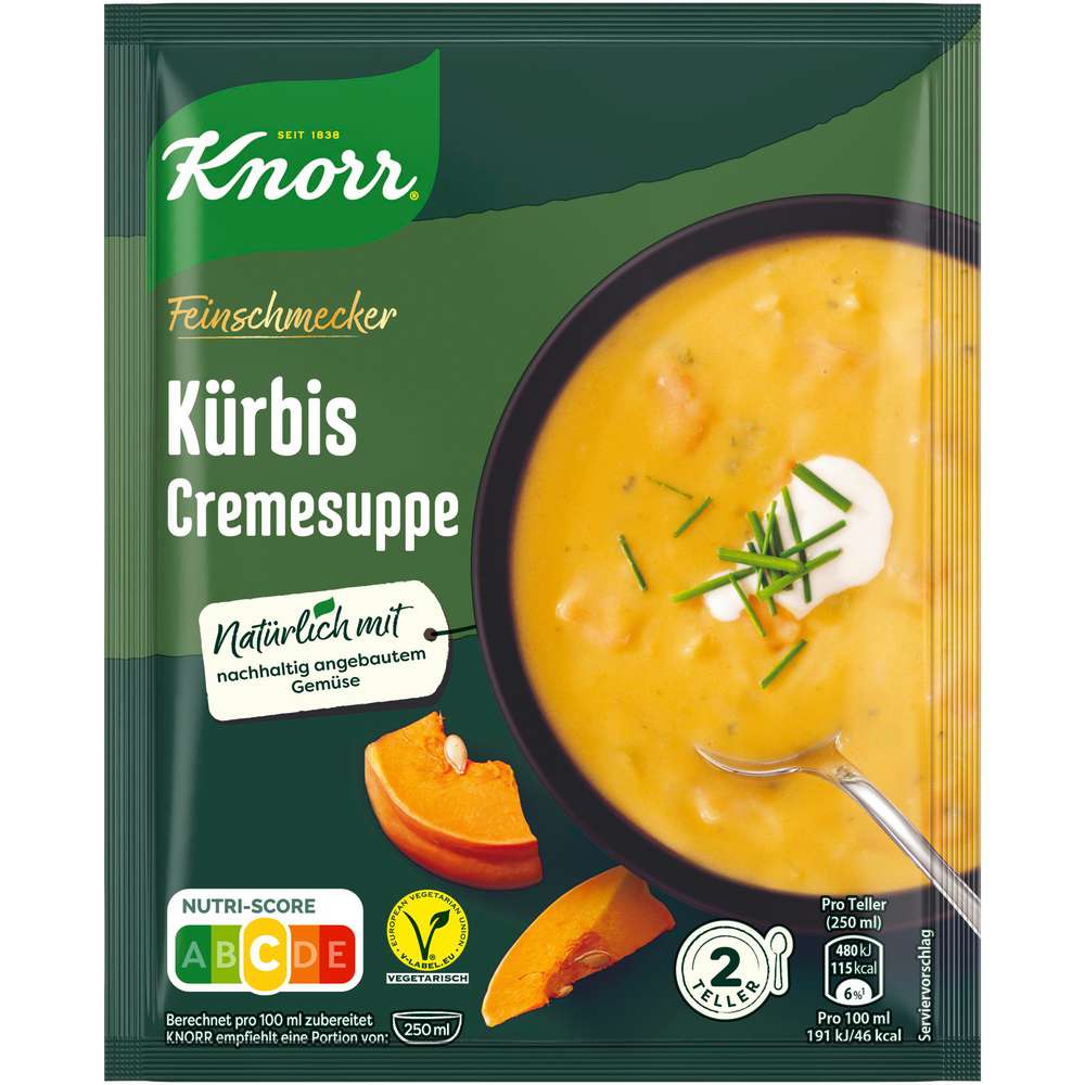 Produktabbildung Knorr Feinschmecker Kürbis-Cremesuppe