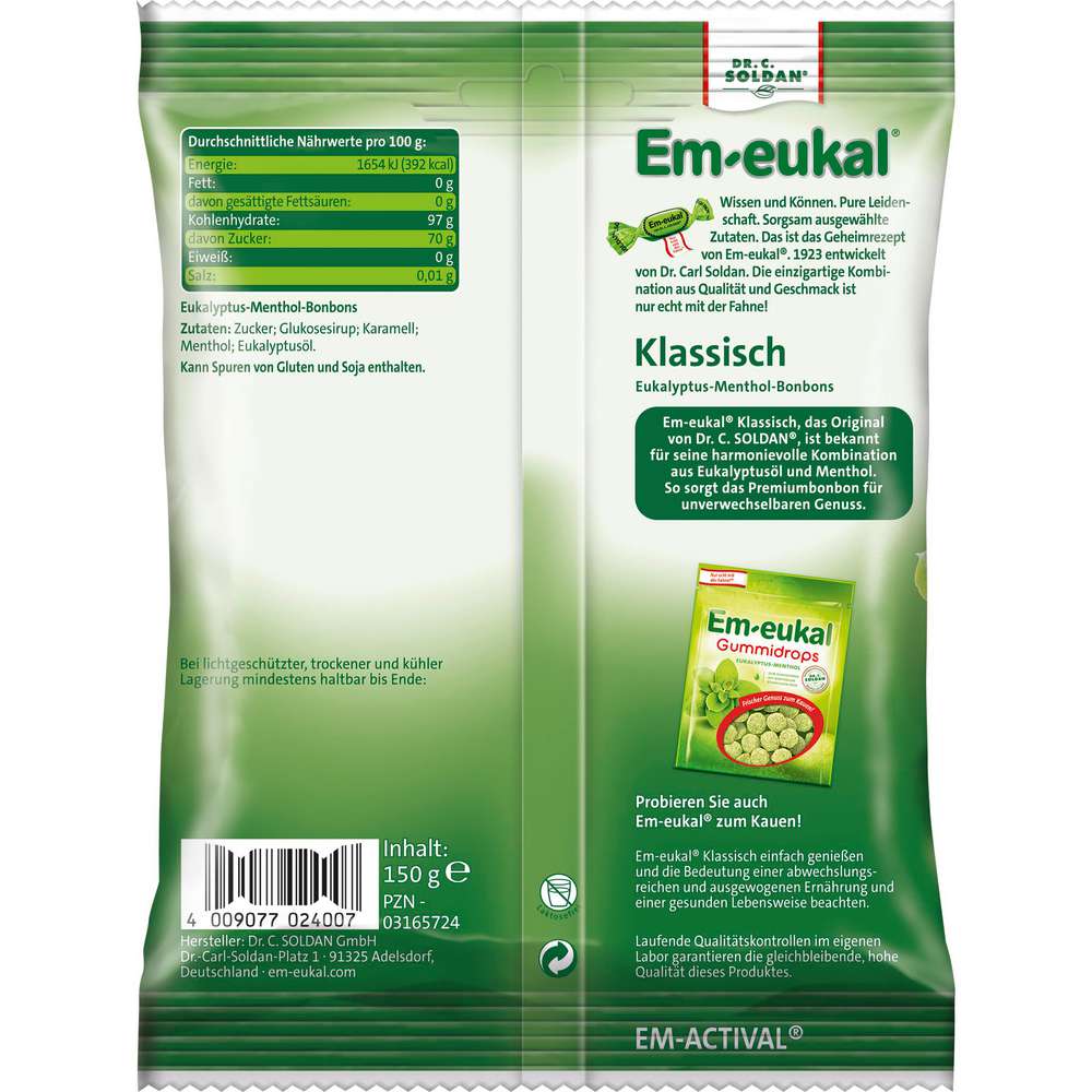 Produktabbildung Em-Eukal Hustenbonbons Klassisch