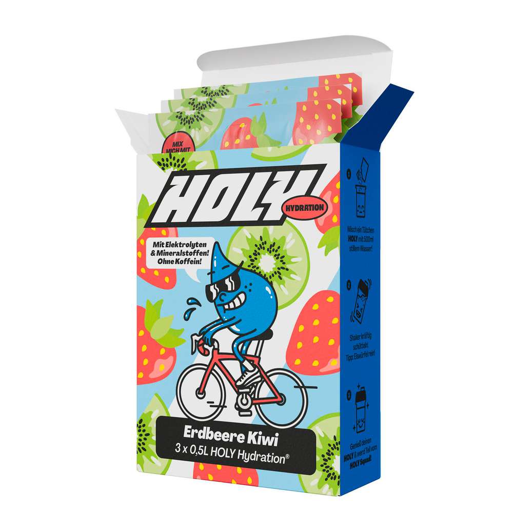 Produktabbildung HOLY Energy Pulver 3er Box Erdbeere-Kiwi