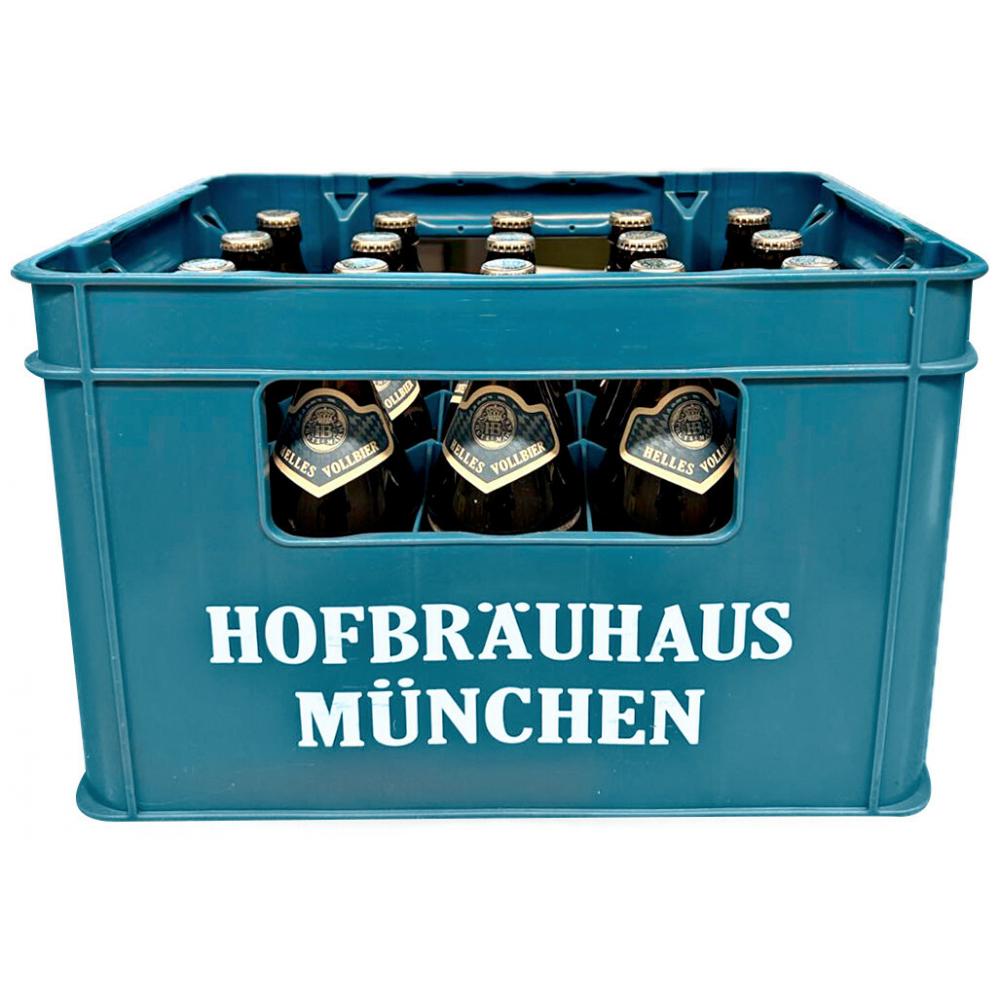 Produktabbildung keine Marke Hofbräu München  Helles Vollbier, je Kiste