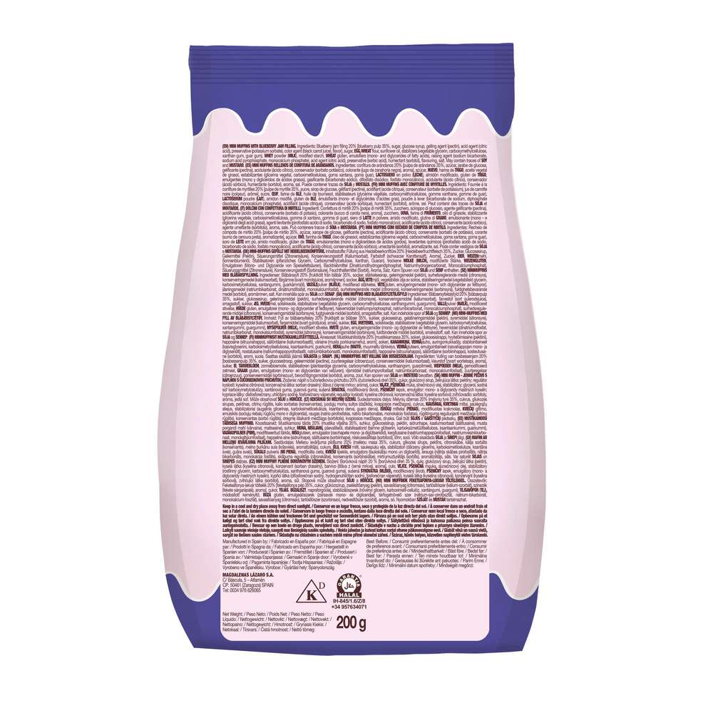 Produktabbildung Mrs.Muffin Mini Muffins Blaubeere