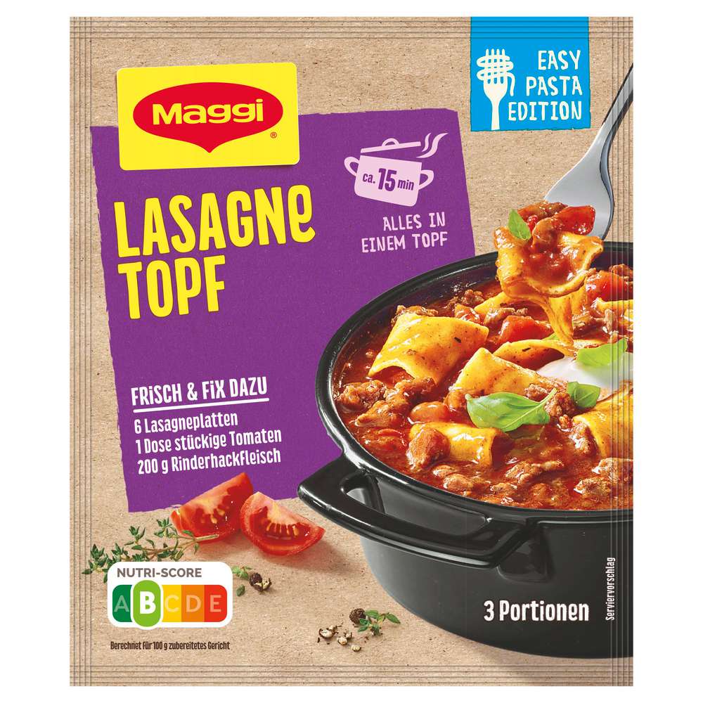 Produktabbildung Maggi Maggi Easy Pasta Edition, Lasagne Topf 