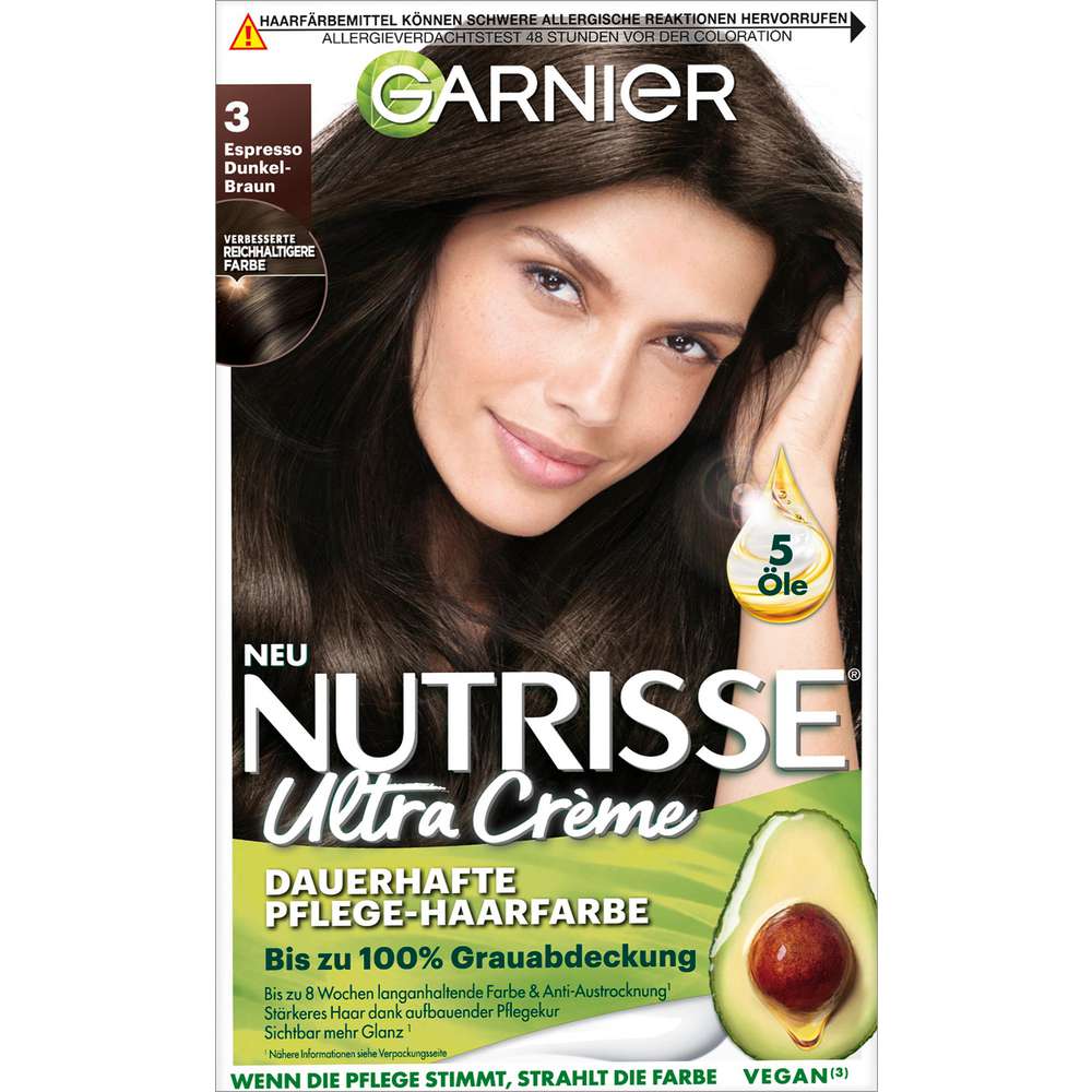 Produktabbildung Garnier Haarfarbe-Creme Nutrisse, 30 Dunkelbraun
