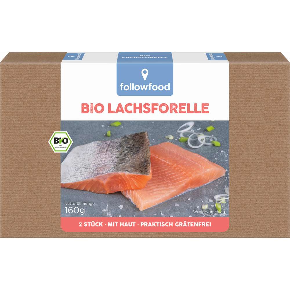 Produktabbildung followfood Bio Lachsforelle, tiefgekühlt