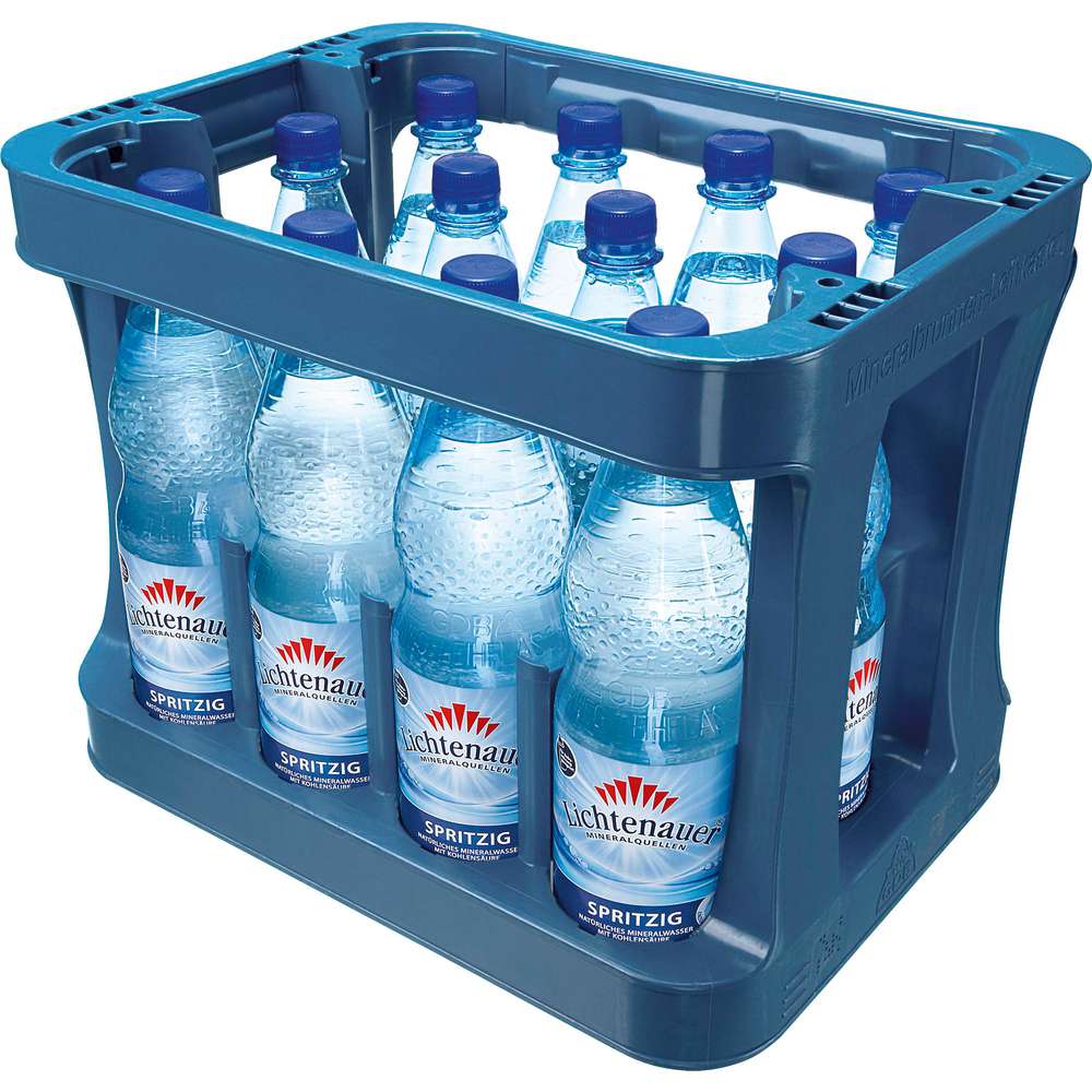 Produktabbildung Lichtenauer Mineralwasser, Spritzig (12x 1,000 Liter)