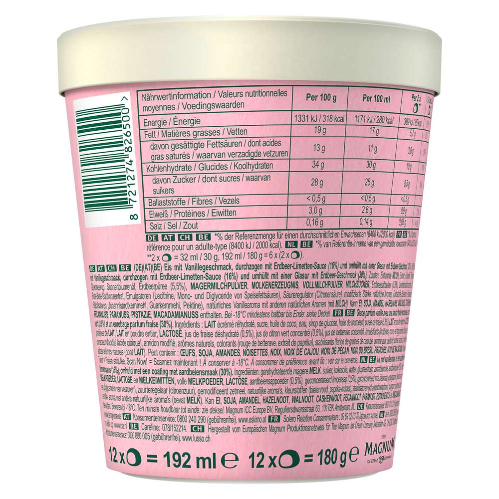 Produktabbildung Solero Eis, Bon Bon Strawberry