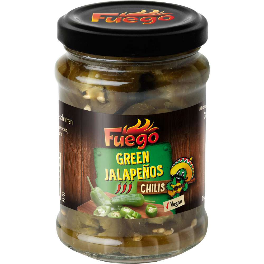 Produktabbildung Fuego Green Jalapenos, geschnitten