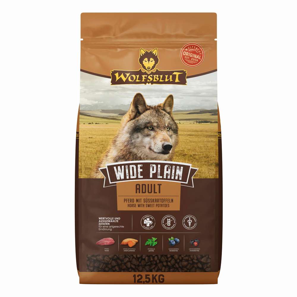 Produktabbildung Wolfsblut Hundetrockenfutter Wide Plain, Pferd/Süßkartoffel
