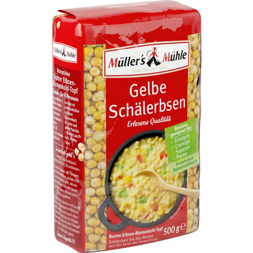 Produktabbildung Müller's Mühle Gelbe Schälerbsen