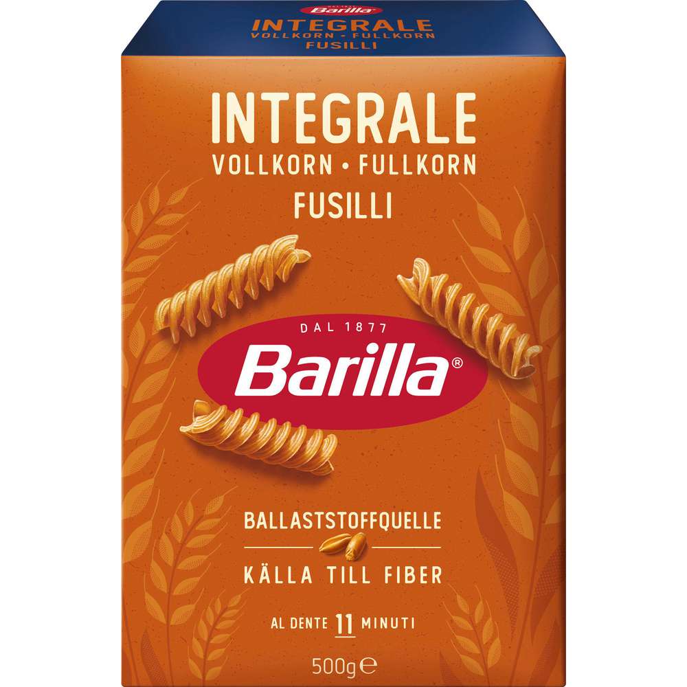 Produktabbildung Barilla Vollkorn Fusilli, Pasta