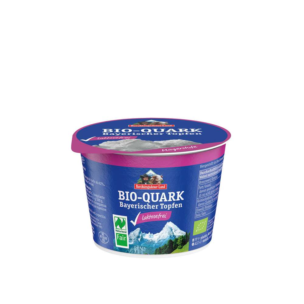 Produktabbildung Berchtesgadener Land Bio Quark mager, Bayrischer Topfen, laktosefrei