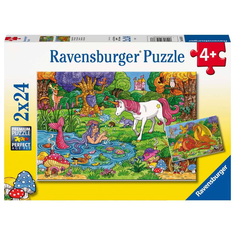 Produktabbildung Ravensburger Puzzle 2x24 Teile, Magischer Wald
