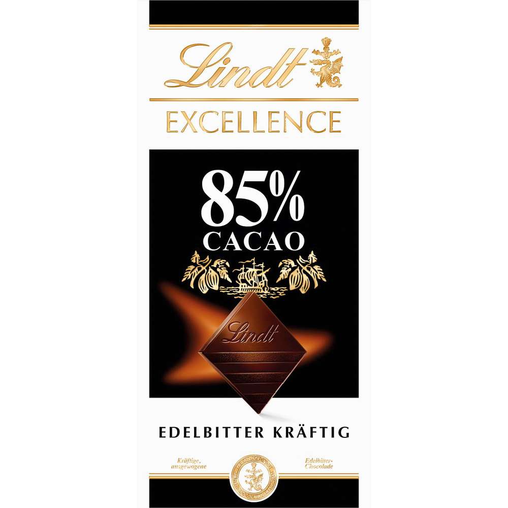 Produktabbildung Lindt Excellence Tafelschokolade, 85% Cacao Edelbitter Kräftig