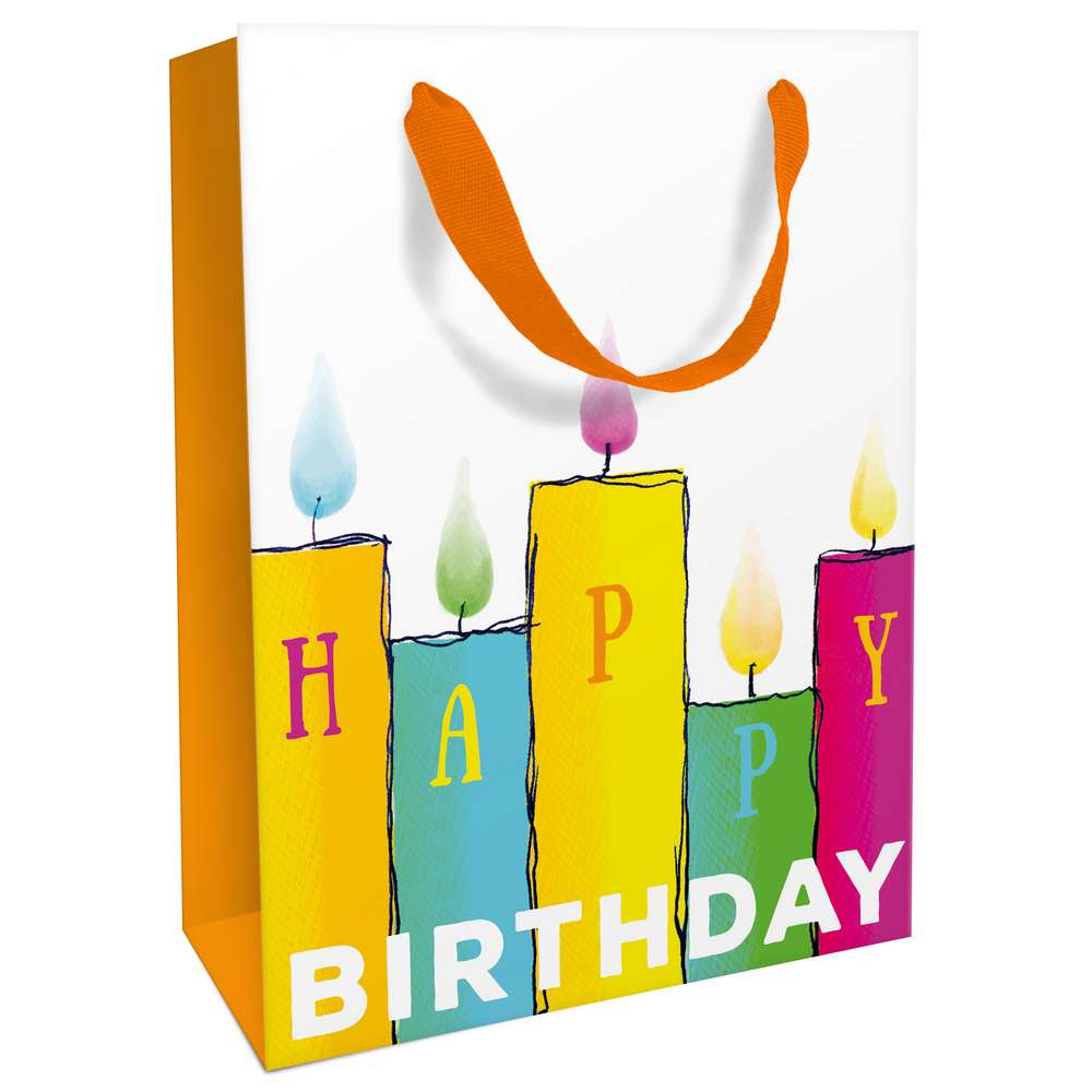 Produktabbildung Braun+Company Geschenktasche Happy Birthday 26 x 36 cm
