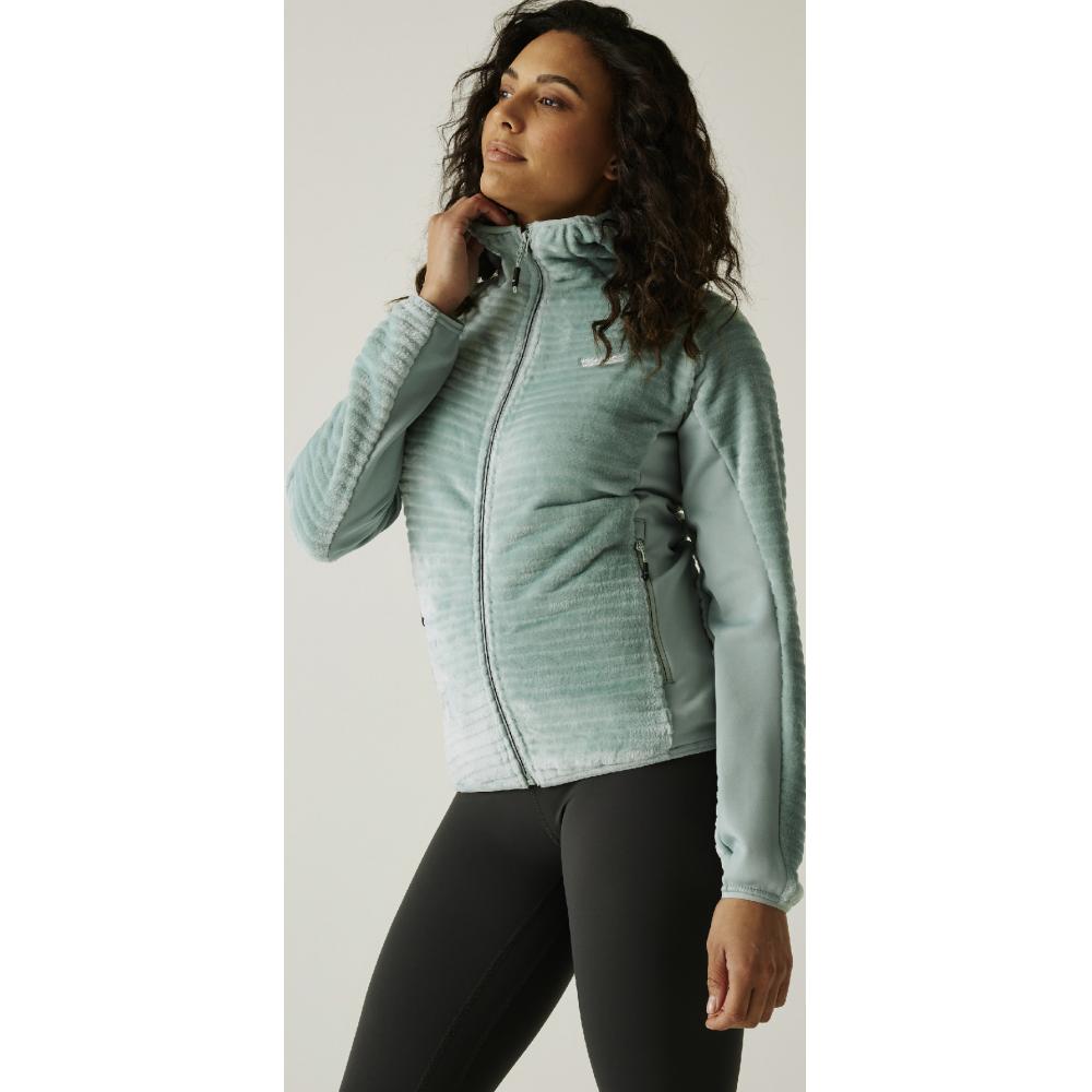 Produktabbildung keine Marke Damen-Fleecejacke mit Kapuze, je Artikel