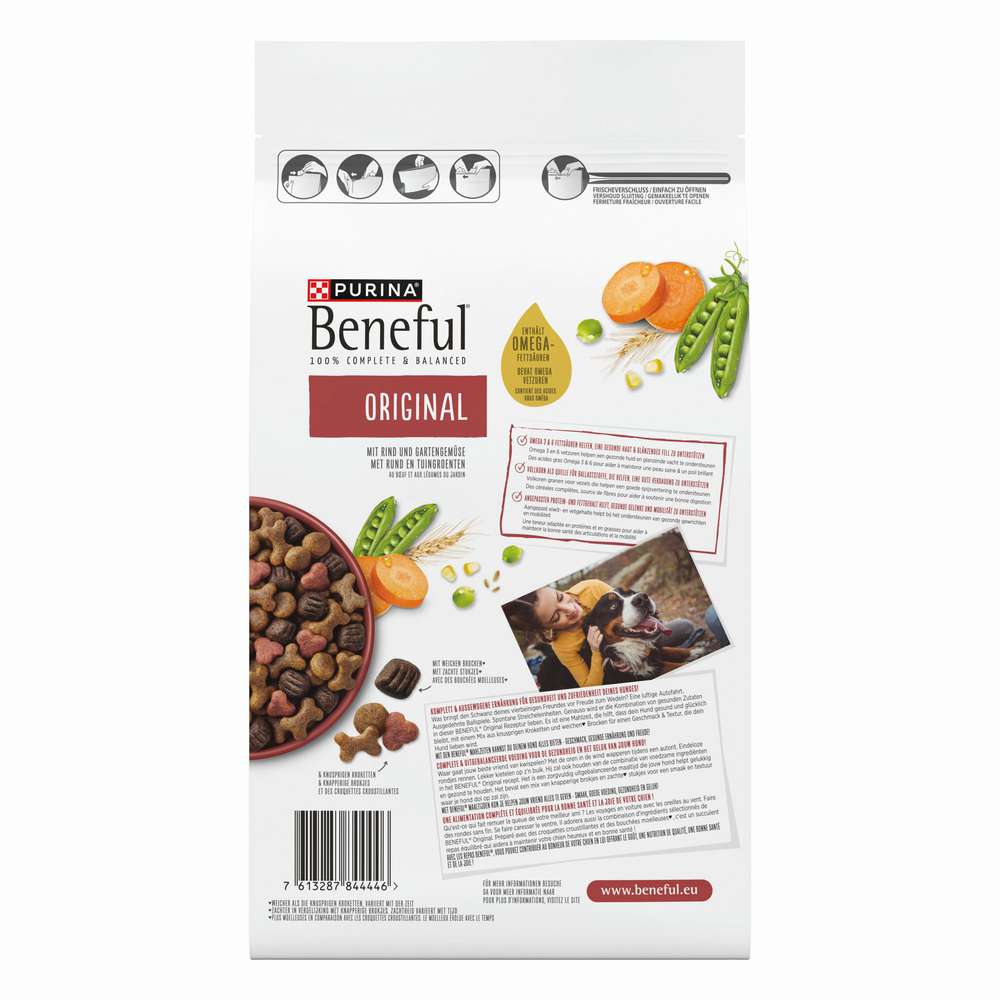 Produktabbildung Purina Hunde-Trockenfutter, Original Gemüse/Rind