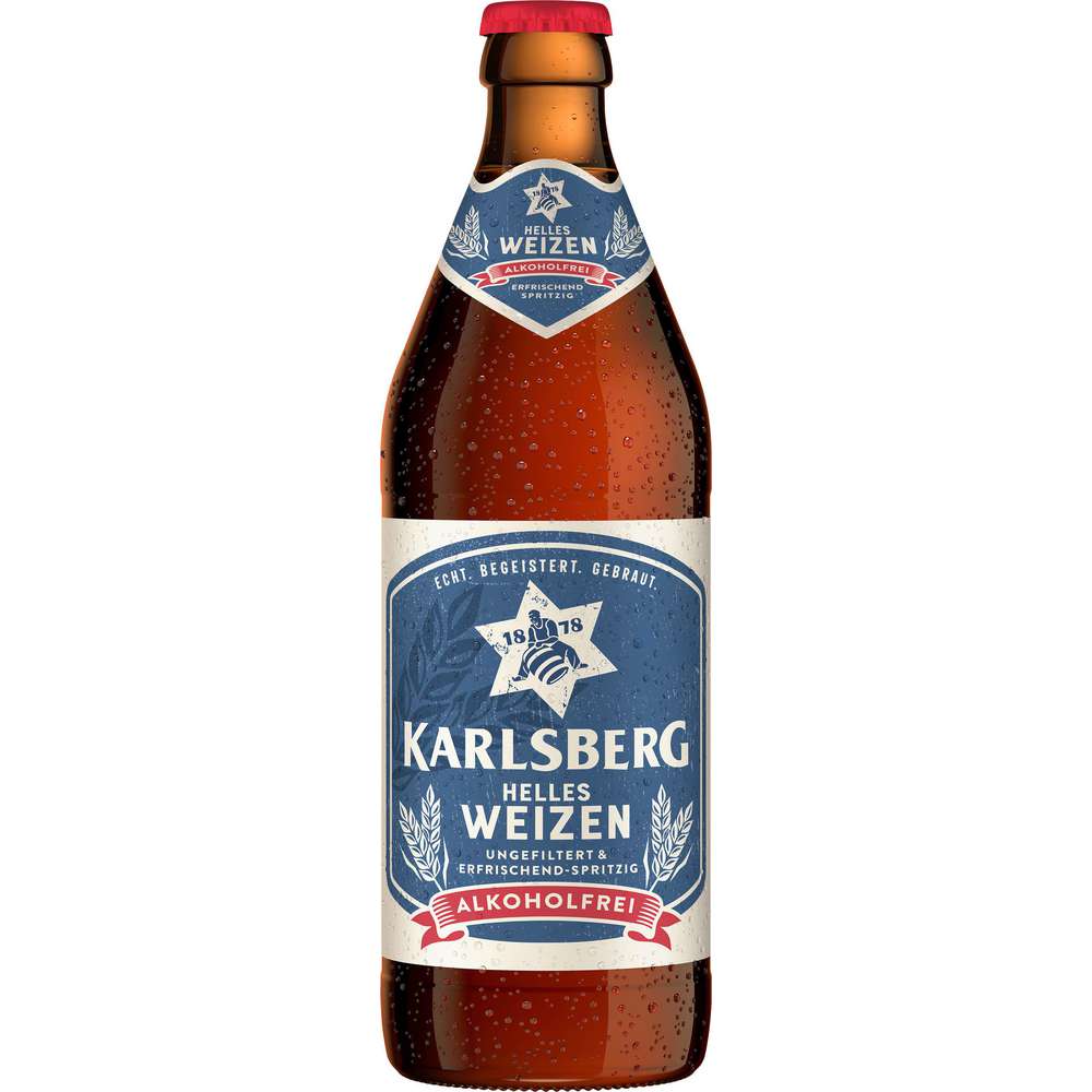 Produktabbildung Karlsberg Alkoholfreies Weizenbier, hefetrüb