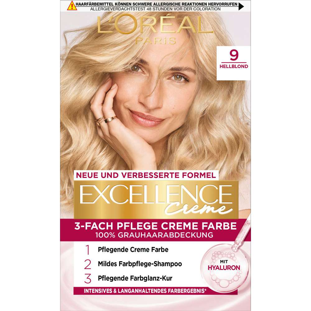 Produktabbildung L'Oreal Paris Haarfarbe Excellence, 9 Hellblond