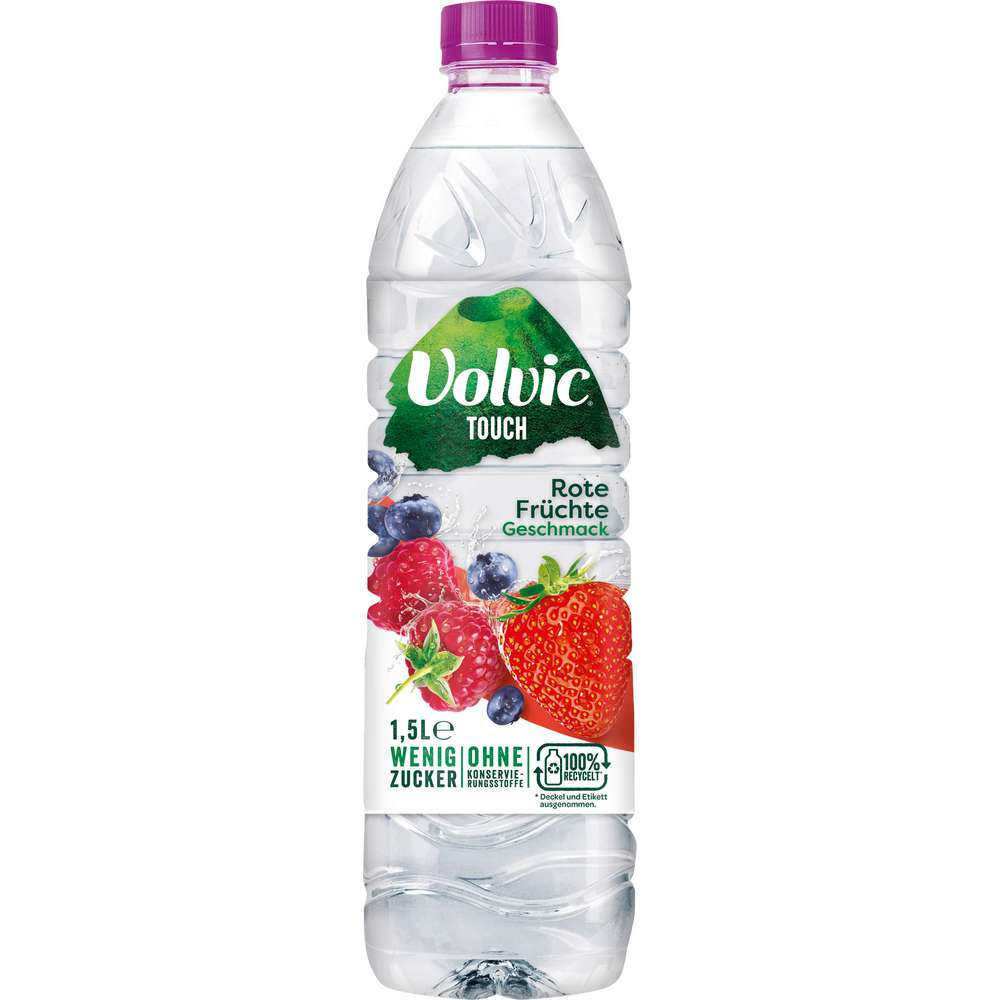 Produktabbildung Volvic Mineralwasser Touch, Rote Früchte