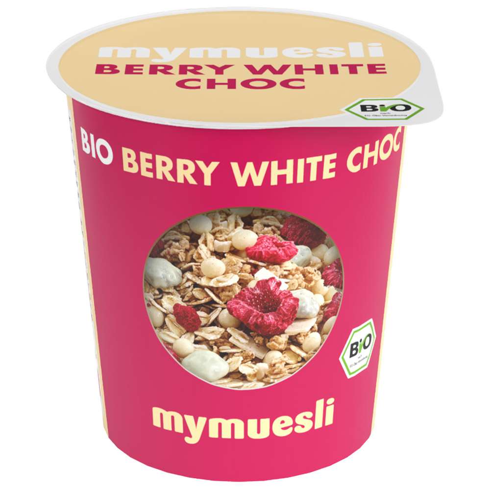 Produktabbildung MyMüsli Bio Berry White Choc-Müsli