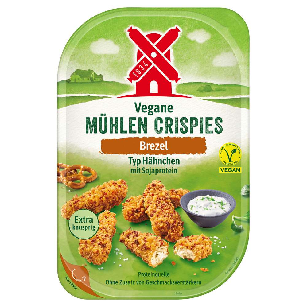 Produktabbildung Rügenwalder Mühle Vegane Mühlen Crispies Brezel, Typ Hähnchen