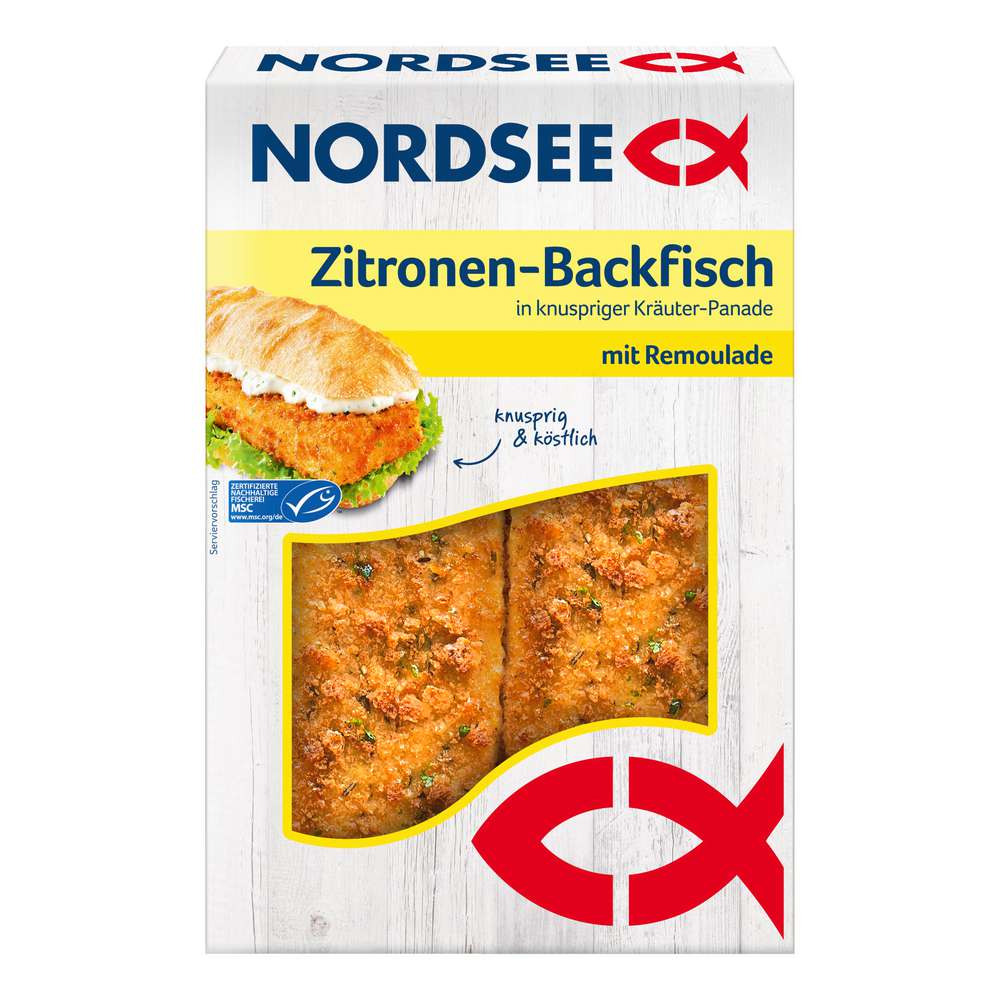 Produktabbildung Nordsee Backfisch Zitrone-Kräuter