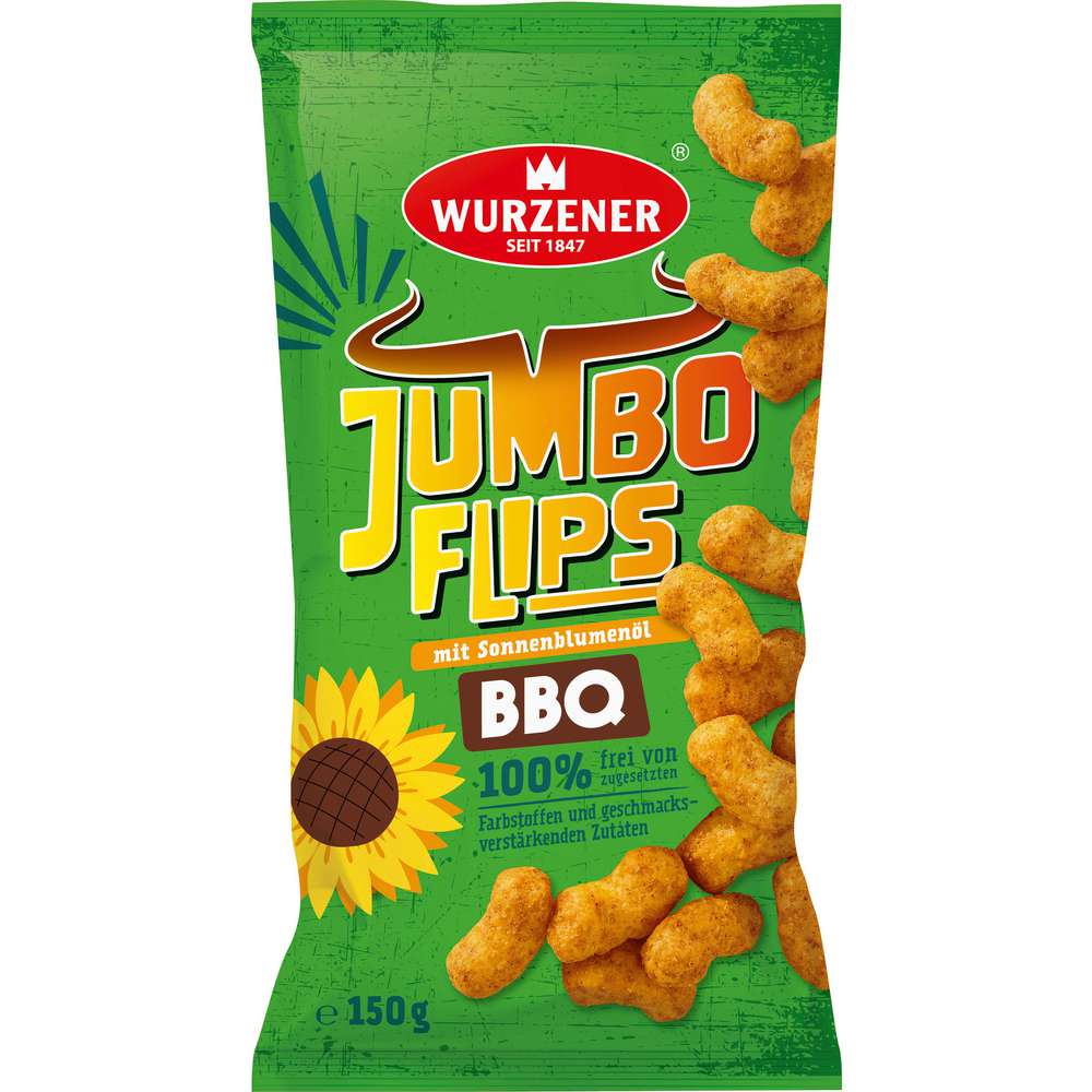 Produktabbildung Wurzener Jumbo Flips, Erdnuss-Barbecue