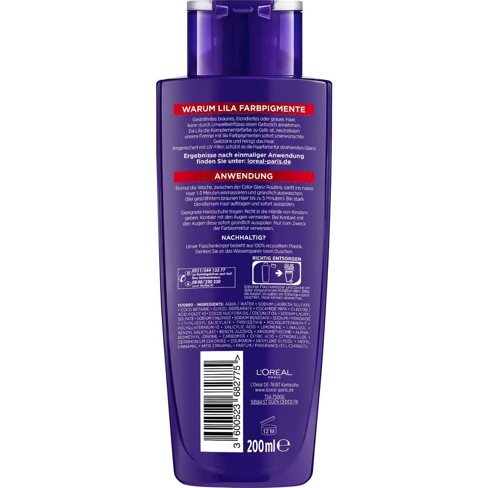 Produktabbildung L'Oreal Paris Elvital Shampoo, Purple