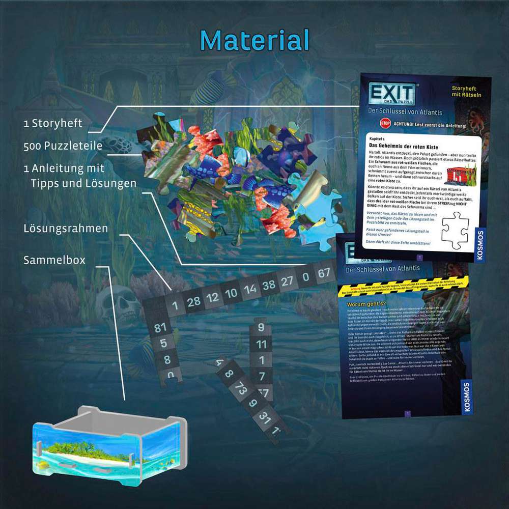Produktabbildung Kosmos EXIT -  Puzzle Der Schlüssel von Atlantis