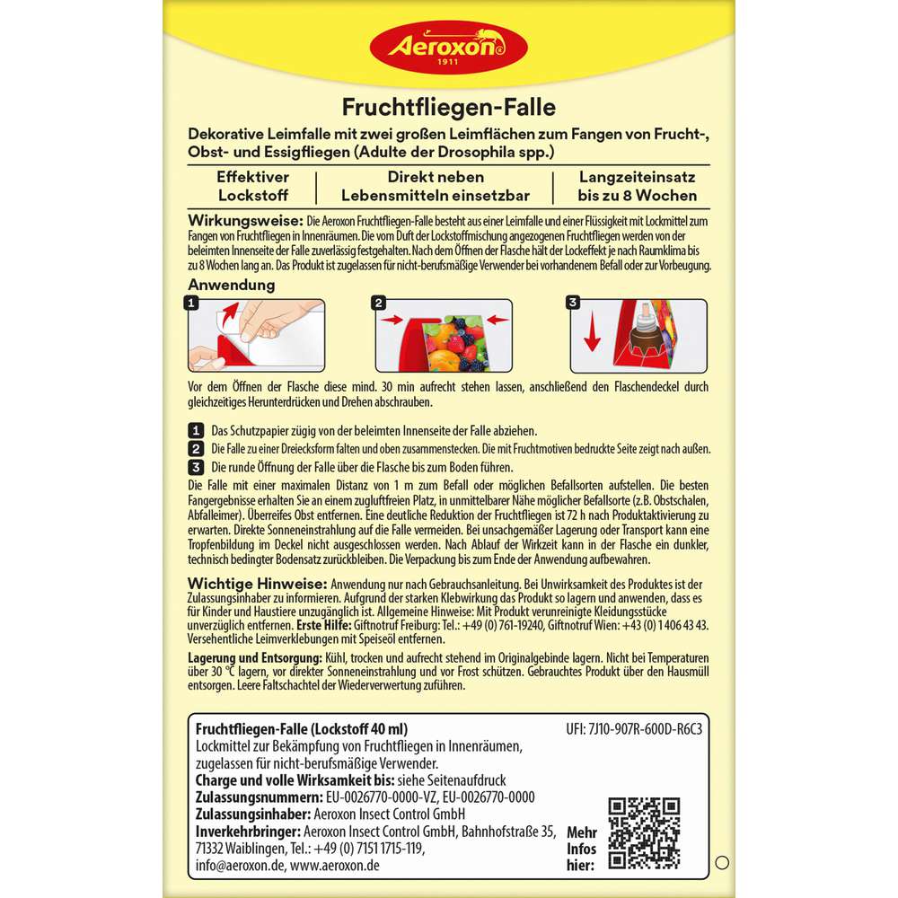Produktabbildung Aeroxon Fruchtfliegen-Falle